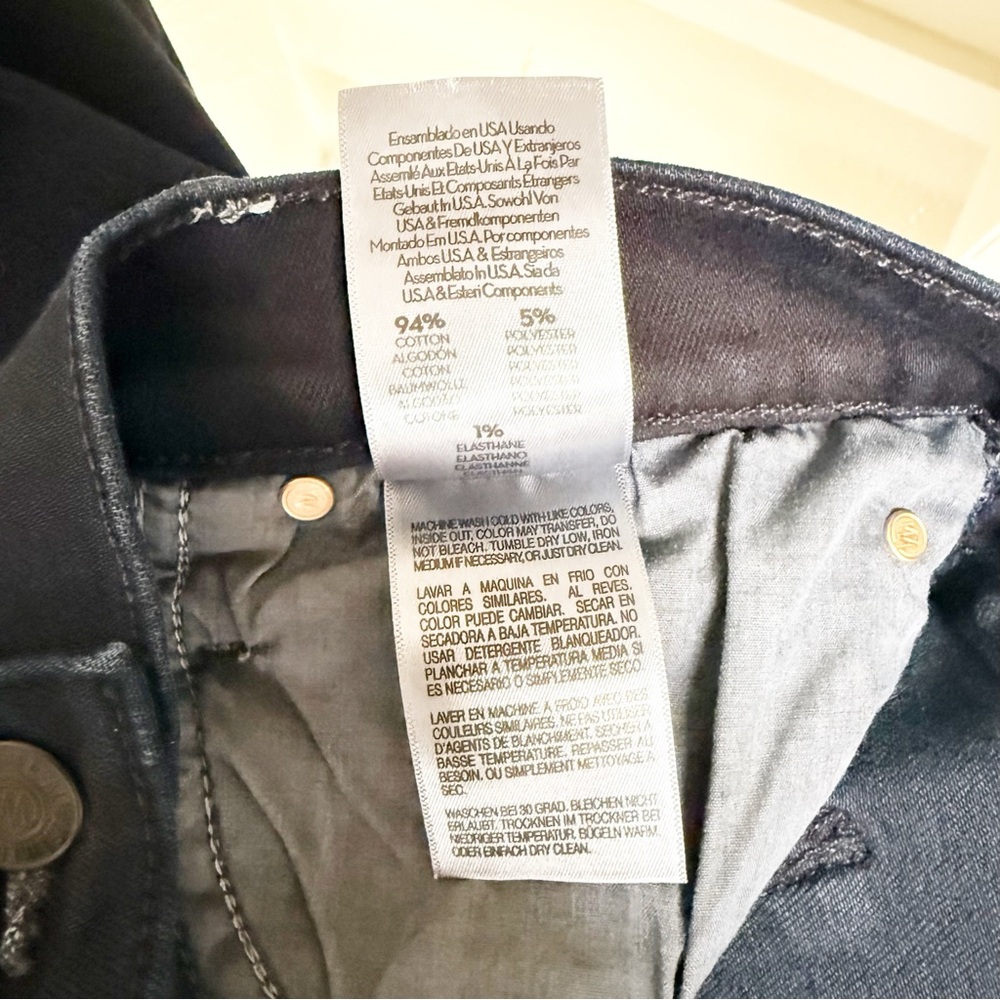 NEW MOTHER The Mid Rise Dazzler Ankle Fray Jeans Holding Hands 33 NWOT - Picture 5 of 8